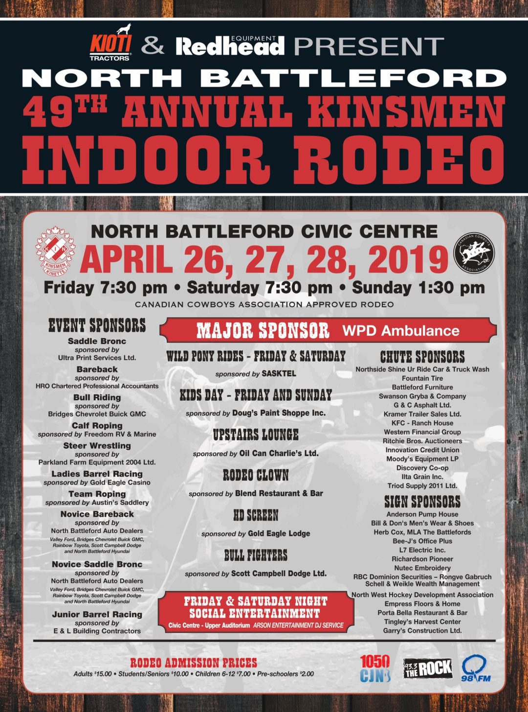 NORTH BATTLEFORD KINSMEN RODEO 49TH North Battleford, SK Canadian